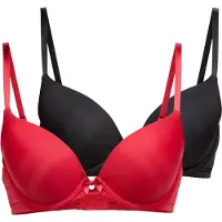 Hunkemoller Rintaliivi 'P&M' punainen / musta