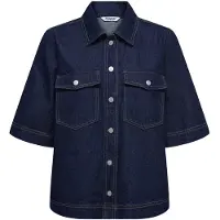 ONLY Onlbelle S/S Shirt Dnm Gua Noos - Navy - S