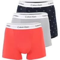 Calvin Klein Underwear Bokserishortsit laivastonsininen / vaaleanharmaa / oranssi / valkoinen