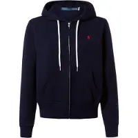 Ralph Lauren for woman. 211971699002 Fleece zip-up sweatshirt navy (L), Casual, Cotton