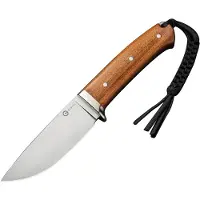 CIVIVI Cloud Peak C23044-3 Satin Nitro-V, Guibourtia Wood, Nickel Silver Guard, fixed knife