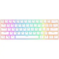 Royal Kludge RK61 RGB mechanical keyboard, brown switch (white) (QWERTY)