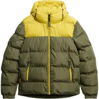 Superdry Colourblock Hooded Puffer Jkt - Multi/patterned - S