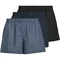 Jack & Jones Jacmilano Woven Boxers 3 Pack Noos - Navy - M
