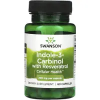 Swanson Health Indoli-3-karbinoli resveratrolin kanssa, 200 milligrammaa - 60 kapselia