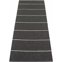 Pappelina Lea matto Black/Misty Mint/Vanilla 70 x 225 cm