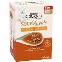 Gourmet 24x45g Soup Royale kalavalikoima kissan märkäruoka