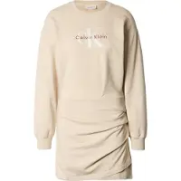 Calvin Klein Jeans Mekko ecru / punainen / valkoinen