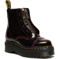Dr. Martens for woman. 25233600 Sinclair Arcadia cherry red leather boots (38), Flat, Laces, Casual, Maroon