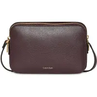 Calvin Klein Foil Logo Elongated Camera Bag - Brown - ONE SIZE