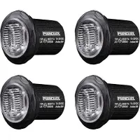 Purelux Varoitusvalo / Tasovilkku Strobe Pyöreä - 12/24V / 8W / 36 mm, 4 kpl