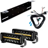 Purelux Lisävalo Black Boost S200 - Suora / 20 cm / 60W / Ref. 25, 2 kpl - Täydellinen setti (Alakiinnitys)