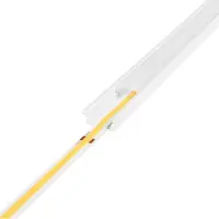 AGGE Alumiiniprofiili LED-nauhalle Recessed, upotettava, Valkoinen (100 cm)