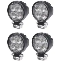 Purelux Työvalo Terrain Black Mini Round - 7 cm / 12W / Leveä, 4 kpl