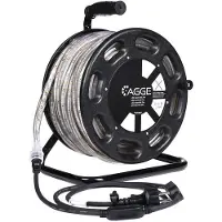 AGGE LED-nauha / Työvalo 230V - 1500 lm/m, 25 m - Kela, Nauha virtajohdolla (3000K)