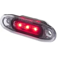 Purelux Huomiovalo / Äärivalo Side Marker Dark - 12/24V / 79 mm, Punainen