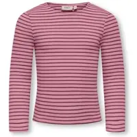ONLY Kmgmaude Life Stripe Ls Top Jrs Noos - Pink - 116