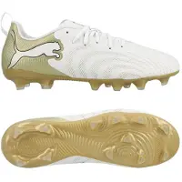 Puma Future 9 Play Fg/ag White Gold - Valkoinen/kulta/musta Lapset, koko 37