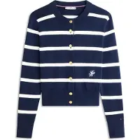 Tommy Hilfiger Co Full Needle C-Nk Cardi - Navy - XS