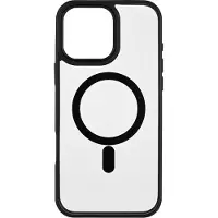 Onsala Collection iPhone 16 Pro Max suojakuori, läpinäkyvä/musta