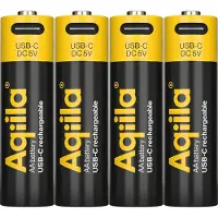 Aqiila Ladattava USB-C akku AA 1,5V 2000mAh
