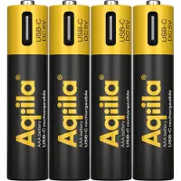 Aqiila Ladattava USB-C akku AAA 1,5V 600mAh