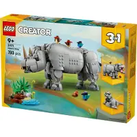 LEGO Villieläimet: Mahtava sarvikuono ja linnut 31171