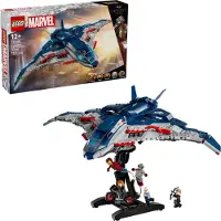 LEGO Marvel 76325 Avengersin Quinjet: Ultronin aikakausi - Lasten peli alkaen 10-vuotiaille