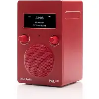 Tivoli Audio PAL+BT DAB+ kannettava radio, punainen