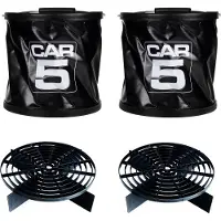 CAR5 Pesuämpäri Collapsible, 15 l, 2 kpl + hiekanerottimet