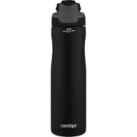 CONTIGO Gourde Autoseal Chill – Isolaatio pullo, ruostumaton teräs, vedenpitävä, pitää kylmän 28h, mattamusta
