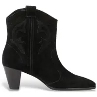 Ba&sh for woman. 2E25NCAS New Casey black leather boots (38), 3 to 5 cm, None, Casual