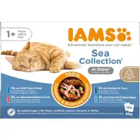 IAMS - Cat Delights Gravy Multipack Sea 12x85g (Kissan herkut) - Kissat - Kissanruoka - Märkäruoka