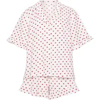 Lindex Pyjama Shortsset Seersucker - Red - XL