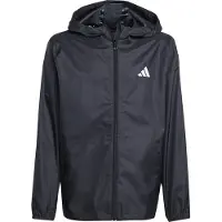 Adidas Urheilutakki 'Rain Jacket' musta / valkoinen