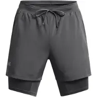 Under Armour Ua Launch 5'' 2-In-1 Shorts - Grey - XXL