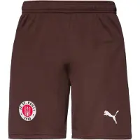 Puma Urheiluhousut 'FC St. Pauli 25/26' tummanruskea / verenpunainen / valkoinen