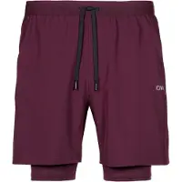 ICANIWILL Workout 2-in-1 Shorts Dark Mahogany