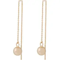 Sno of sweden Bennet Chain Ear Plain G-Onesize - Gold - ONE SIZE