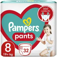 Pampers Pants 8 -vaipat, 19+ kg, 32 kpl.