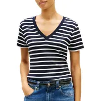 Tommy Hilfiger Cody Slim V-Nk S/S T-Shirt - Navy - L