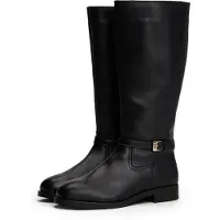 Tommy Hilfiger Th Buckle Riding Lthr Long Boot - Black - 36