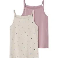 Name it Nkfstrap Top 2P Peyote Hearts Noos - Pink - 158-164