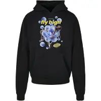 Mister tee Collegepaita 'Psychadellic' kuninkaallisen sininen / keltainen / musta / valkoinen