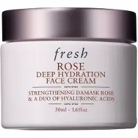 Fresh Rose Deep Hydration Face Cream kosteuttava voide kasvoille sisältää hyaluronihappoa 50 ml