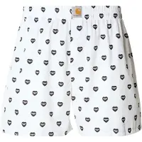 Carhartt WIP Cotton Bokserit heart print / white / black Koko M