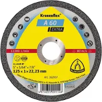 Klingspor Leikkuri MP EXTRA A 60 EX D. 125 x 1 x 22,23 mm - Metalli / Inox - 262937 -