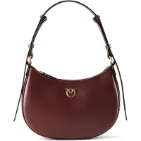 Pinko Half Moon Olkalaukku Nahka 26 cm Punainen