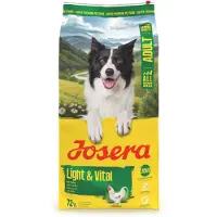 Josera Light - Vital koiran kuivaruoka painonpudotukseen ja hallintaan siipikarjan kanssa, 12,5 kg