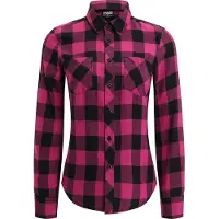 Urban Classics Turnup Checked Flanell Pitkähihainen Kauluspaita
